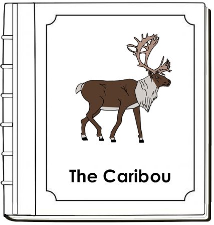Parts of a Caribou Nomenclature Book - Montessori Print Shop Digital Download