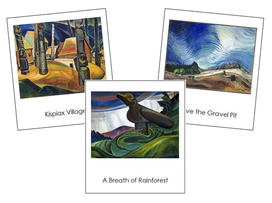 Emily Carr Art Cards - montessori art cards