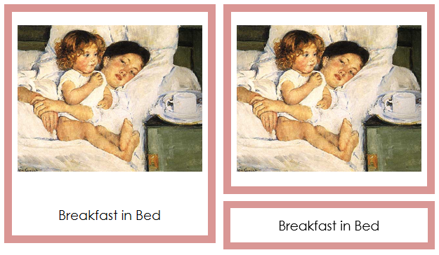 Mary Cassatt Art Cards - montessori art cards