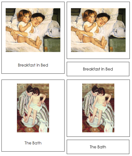 Mary Cassatt Art Cards - montessori art cards