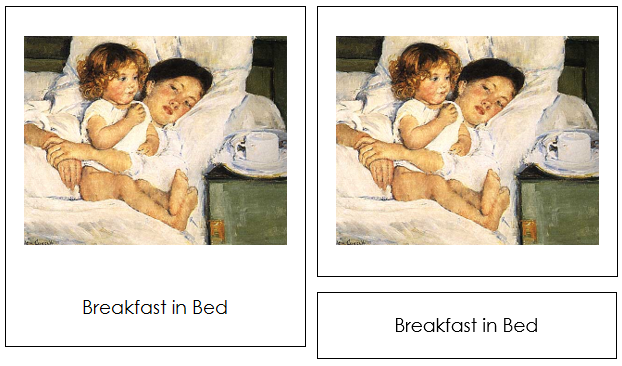 Mary Cassatt Art Cards - montessori art cards
