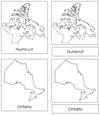 Canadian Provinces & Territories - Montessori geography cards