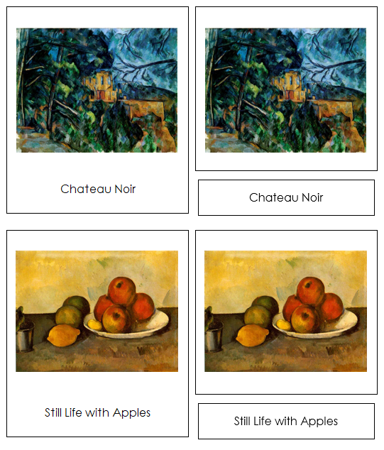 Paul Cézanne Art Cards - Montessori Print Shop