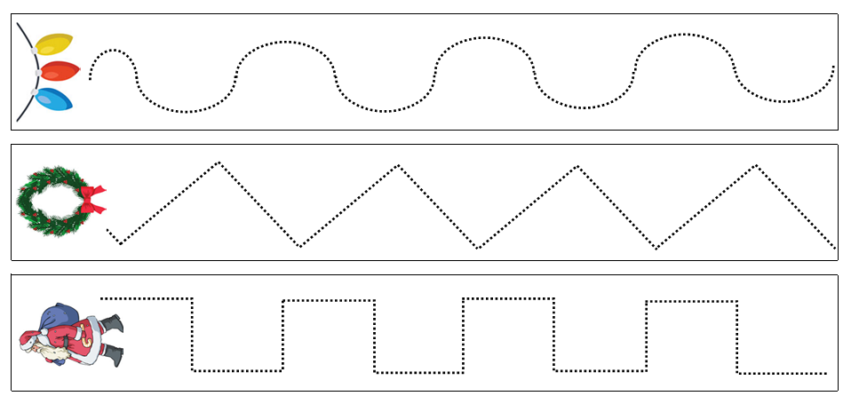 Christmas Cutting Work - Montessori Print Shop Digital Download preschool cutting practice
