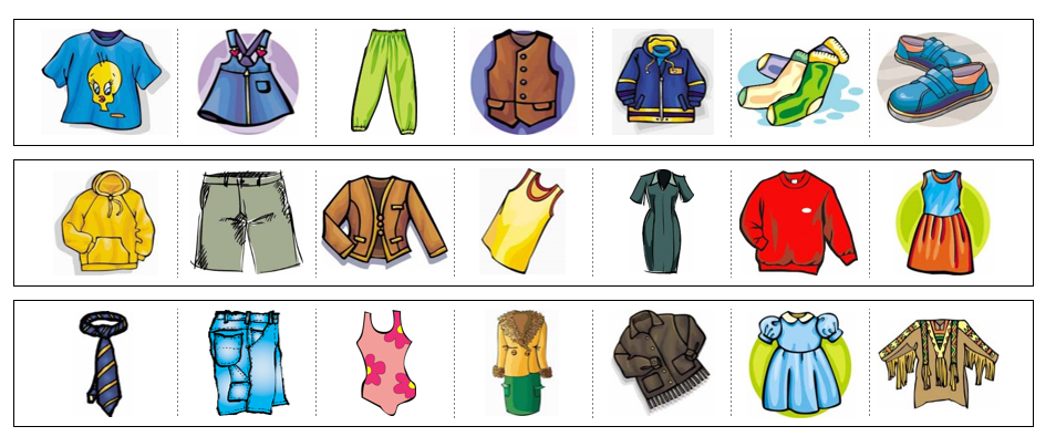 Clothing Cutting Work - Montessori Print Shop Digital Download preschool cutting practice