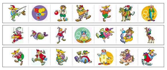 Clowns Cutting Work - Preschool Activity by Montessori Print Shop