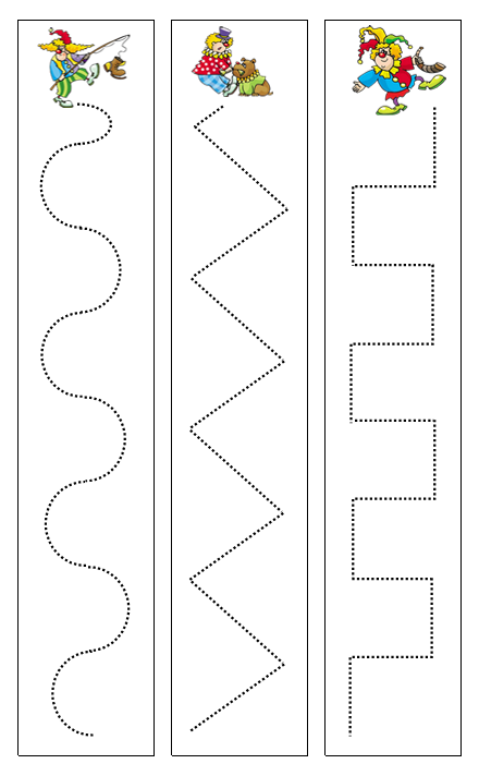 Clown Cutting Work - Montessori Print Shop preschool cutting practice
