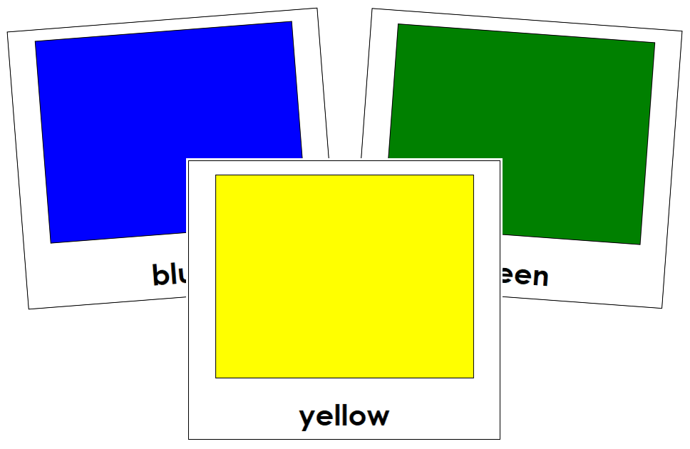 Color Cards Toddler Cards - Montessori Print Shop Digital Download