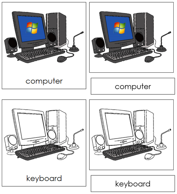 Computer Nomenclature Cards - Montessori Print Shop