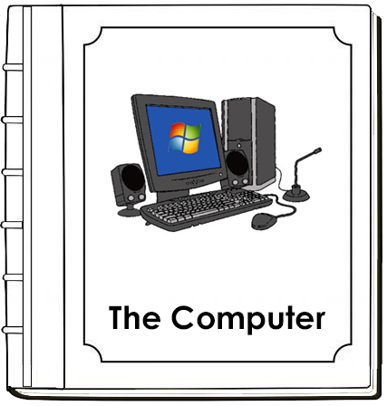 Computer Nomenclature Book (red) - Montessori Print Shop Digital Download