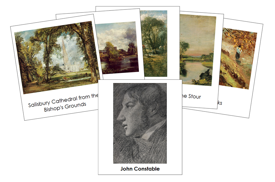 John Constable 3-Part Art Cards - Montessori Print Shop Digital Download