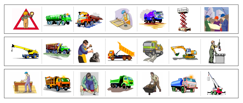 Construction Cutting Work - Montessori Print Shop preschool cutting practice