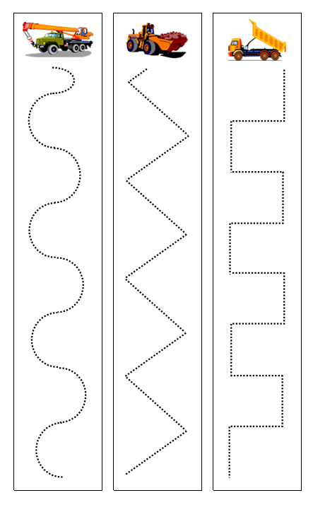 Construction Cutting Work - Montessori Print Shop Digital Download preschool cutting practice
