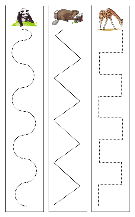 Continent & Animal Cutting Work - Montessori Print Shop Preschool cutting practice