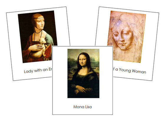 Leonardo Da Vinci Art Cards - montessori art materials