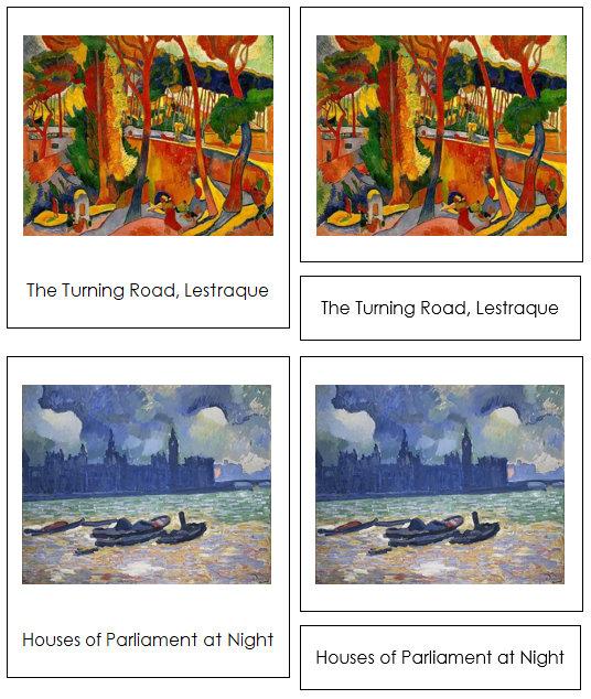 Andre Derain 3-Part Art Cards - Montessori Print Shop Digital Download