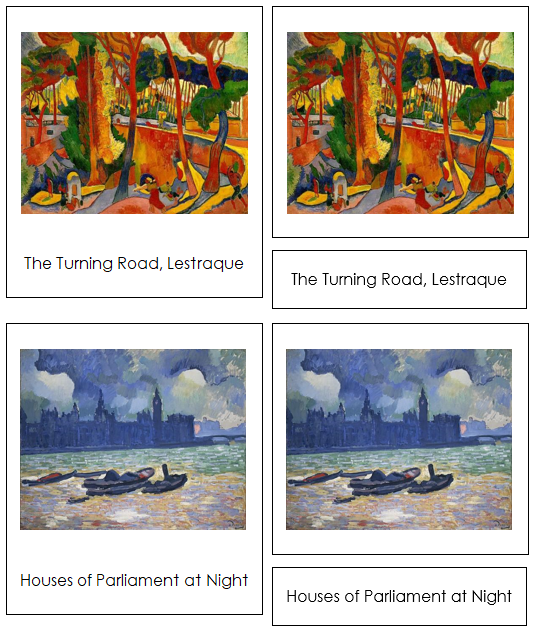 Andre Derain Art Cards - montessori art materials