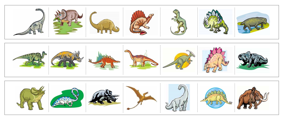 Dinosaur Cutting Work - Montessori Print Shop Digital Download preschool cutting practice