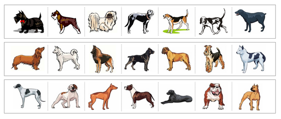 Dogs Cutting Work - Preschool Activity by Montessori Print Shop