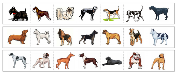 Dogs Cutting Work - Preschool Activity - Montessori Print Shop Digital Download