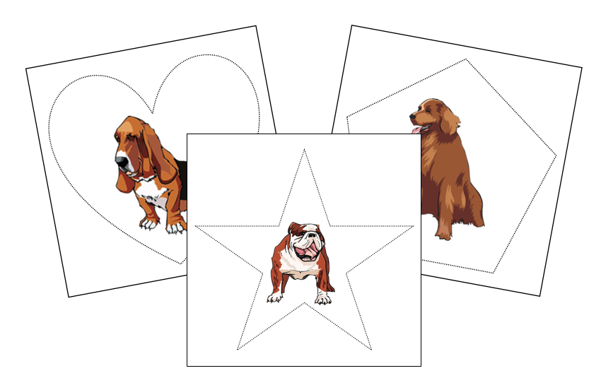 Dog Cutting Work - Montessori Print Shop Digital Download preschool cutting practice