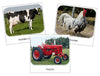 Down On The Farm Safari Toob Cards - Montessori Print Shop