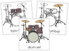 Drum Set Nomenclature Cards - Montessori Print Shop