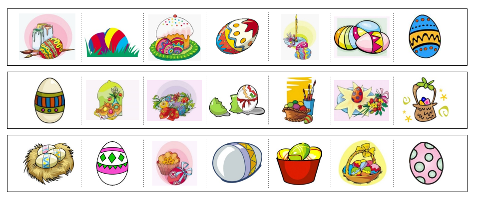 Egg Cutting Work - Montessori Print Shop preschool cutting practice