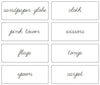 Montessori Environment Labels (Cursive) - Montessori Print Shop