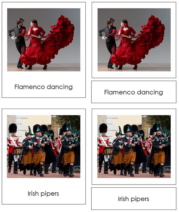 Culture of Europe 3-Part Cards - Montessori Print Shop Digital Download