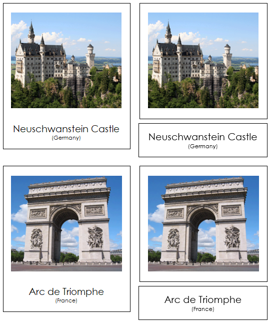 European Landmarks - Montessori Print Shop