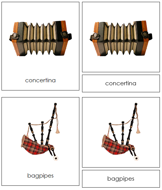 European Musical Instruments - Montessori Print Shop