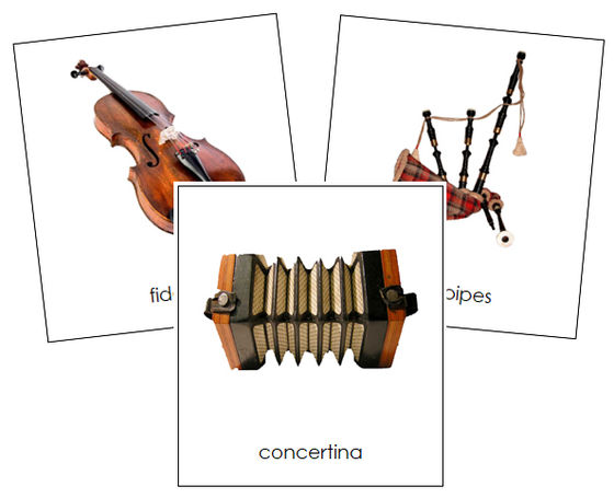 European Musical Instruments - Montessori Print Shop