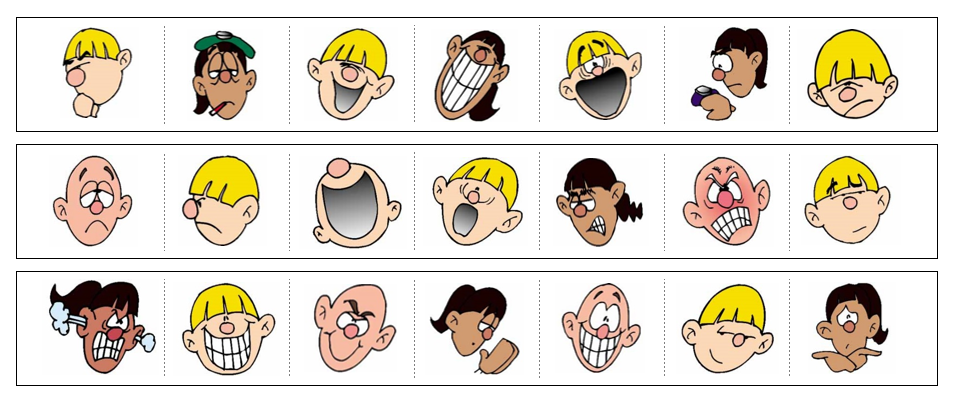 Face Cutting Work - Montessori Print Shop Digital Download preschool cutting practice