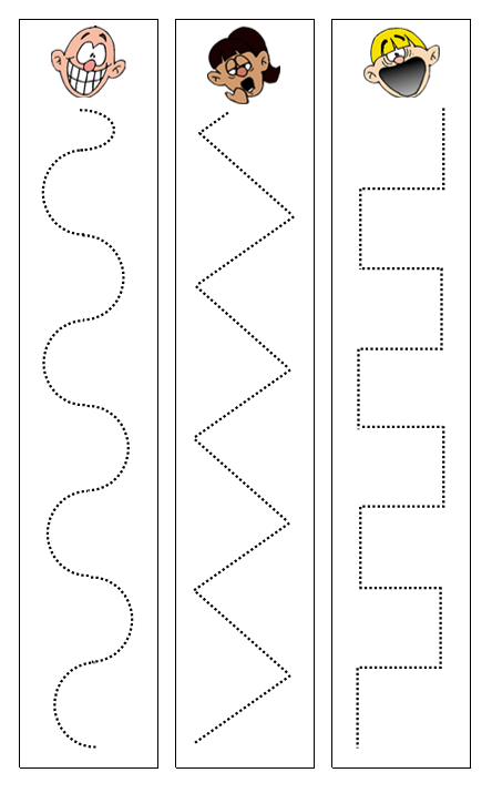 Face Cutting Work - Montessori Print Shop preschool cutting practice