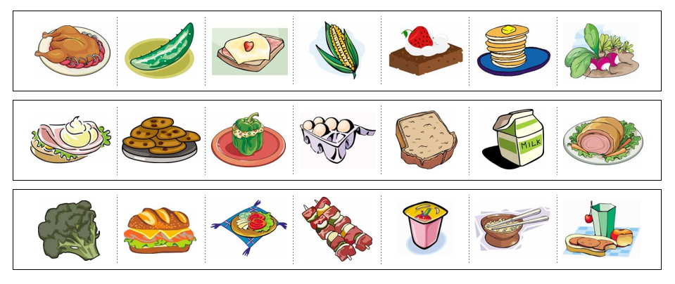 Food Cutting Work - Montessori Print Shop Digital Download preschool cutting practice