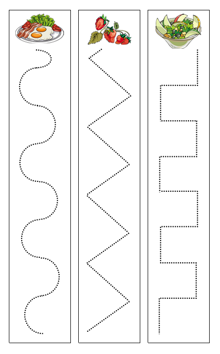 Food Cutting Work - Montessori Print Shop Digital Download preschool cutting practice