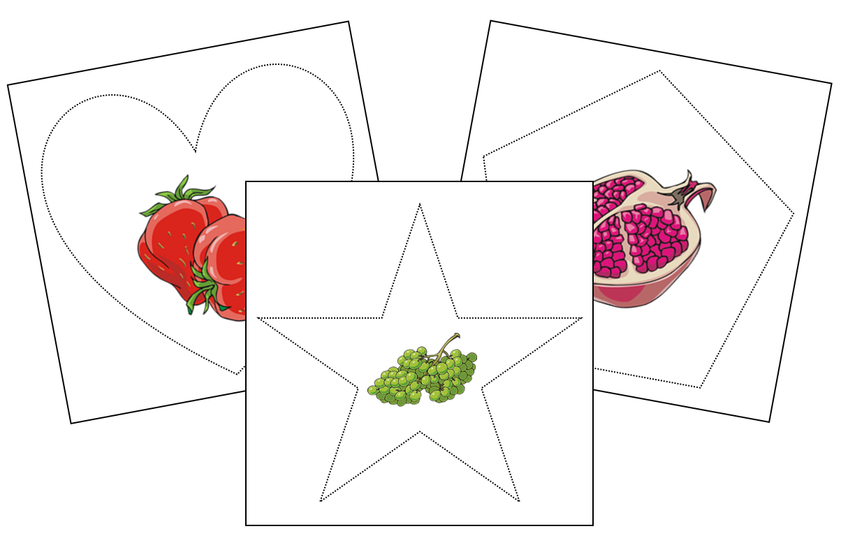 Fruit Cutting Work - Preschool Activity - Montessori Print Shop Digital Download