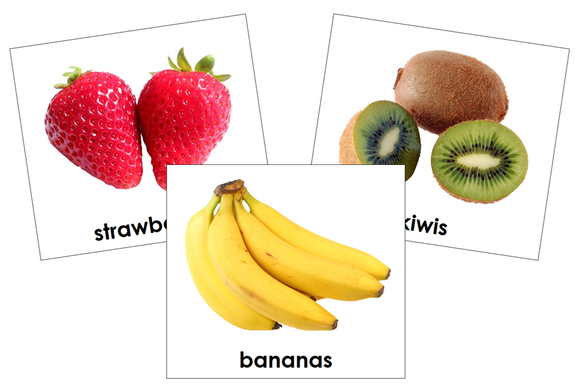 Types of Fruit Cards - Toddler Cards - Montessori Print Shop Digital Download
