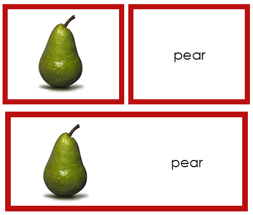 Fruit Words & Picture Cards - Montessori Print Shop Digital Download