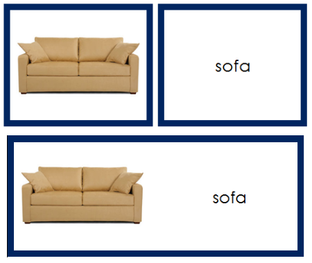 Furniture Words & Picture Cards