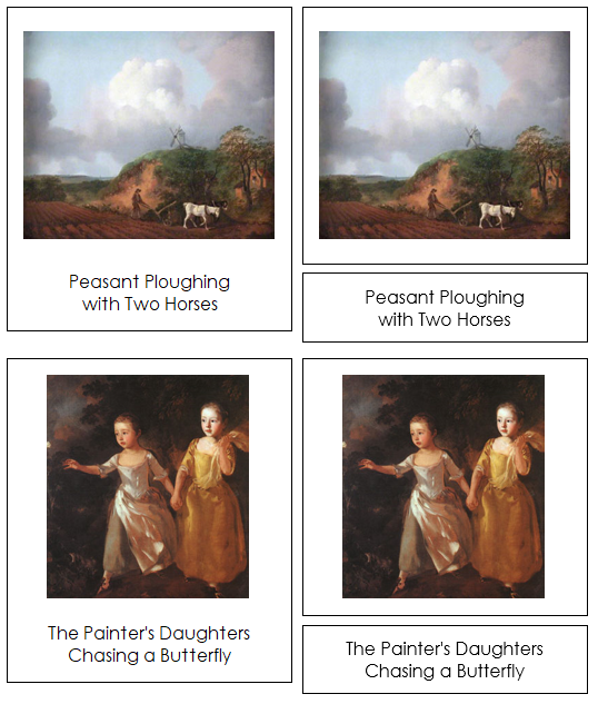 Thomas Gainsborough 3-Part Art Cards - Montessori Print Shop Digital Download
