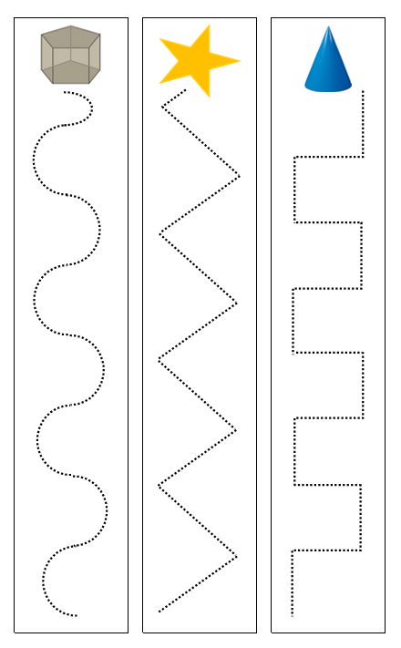 Geometric Shape & Solid Cutting Work - Montessori Print Shop Digital Download preschool cutting practice