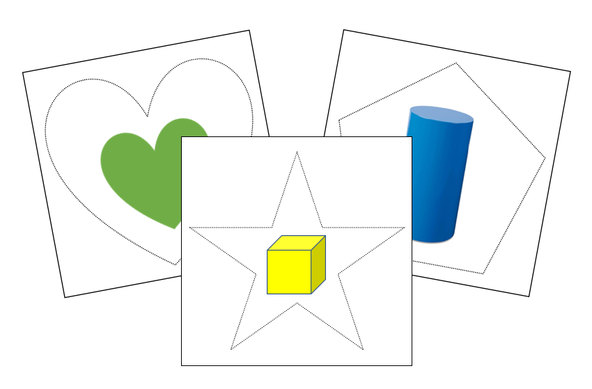 Geometric Shape & Solid Cutting Work - Montessori Print Shop Digital Download preschool cutting practice