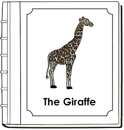 Parts of a Giraffe Nomenclature Book - Montessori Print Shop Digital Download