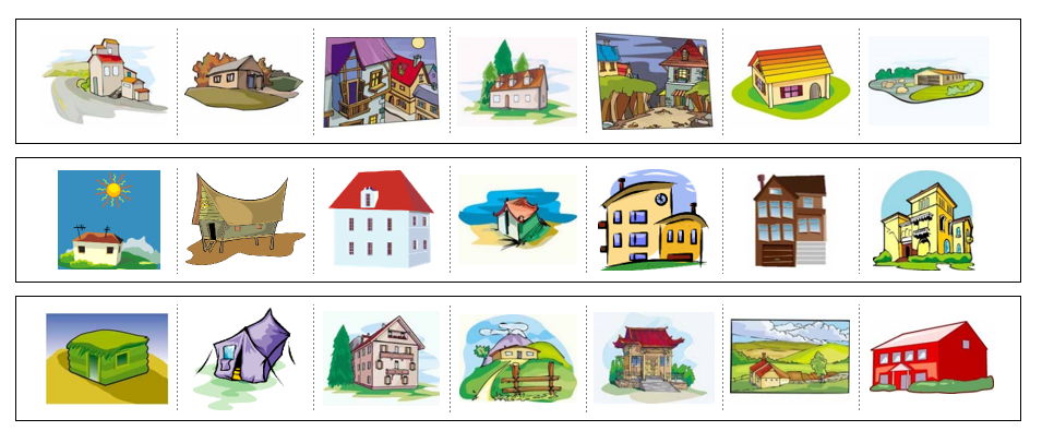 House Cutting Work - Montessori Print Shop Digital Download preschool cutting practice