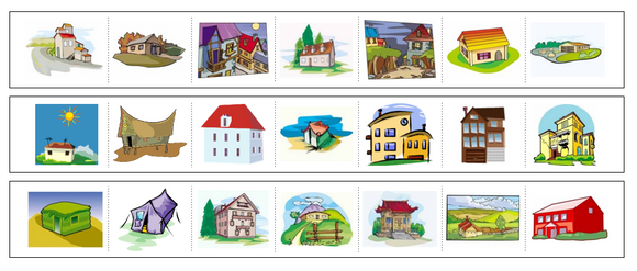 Houses Cutting Work - Preschool Activity by Montessori Print Shop