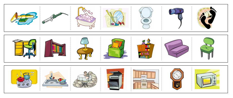 Household Items Cutting Work - Montessori Print Shop preschool cutting practice