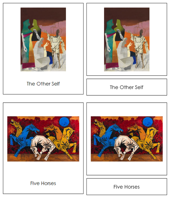 Maqbool Fida Husain Art Cards - Montessori Print Shop