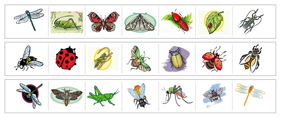 Insects Cutting Work - Preschool Activity by Montessori Print Shop